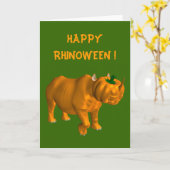 Rhinoceros Karte (Gelbe Blume)