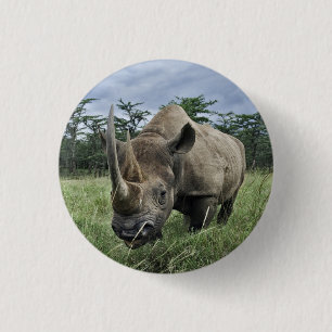 Rhinoceros   Kenia Button