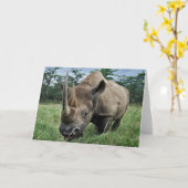 Rhinoceros| Kenia Karte (Gelbe Blume)