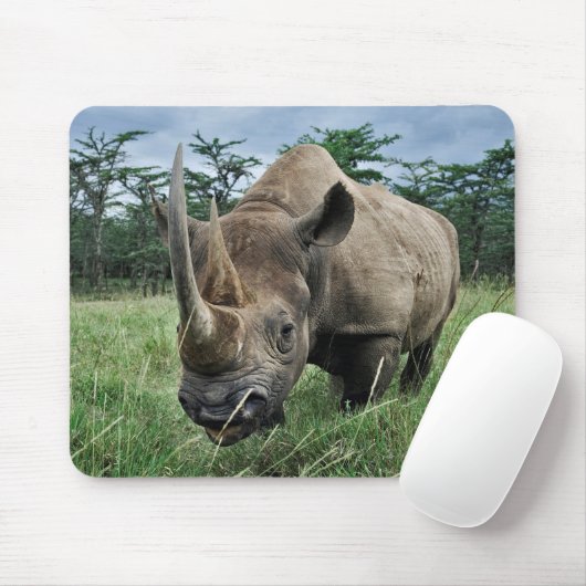 Rhinoceros | Kenia Mousepad (Mit Mouse)