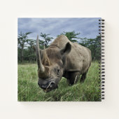 Rhinoceros | Kenia Notizblock (Rückseite)