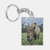 Rhinoceros | Kenia Schlüsselanhänger (Vorderseite links)