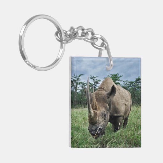 Rhinoceros | Kenia Schlüsselanhänger (Vorderseite links)