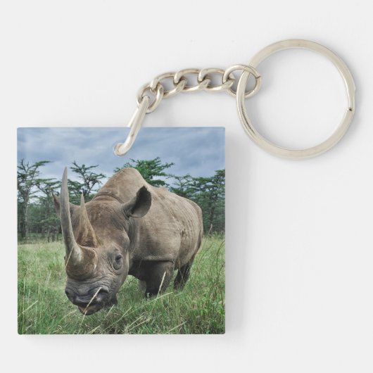 Rhinoceros | Kenia Schlüsselanhänger (Rückseite)