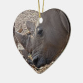 Rhinoceros Keramikornament (Links)