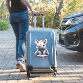 RHINOCEROS - KINDERZIMMER STICKER (Koffer Insitu)