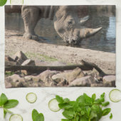 Rhinoceros Küchentuch (Gefaltet)