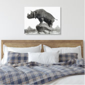 Rhinoceros Leinwanddruck (Insitu (Schlafzimmer))