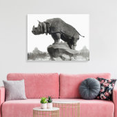 Rhinoceros Leinwanddruck (Insitu (Wohnzimmer))