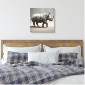 Rhinoceros Leinwanddruck (Insitu (Schlafzimmer))