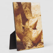 Rhinoceros-Liebe Fotoplatte (Seite)