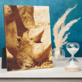 Rhinoceros-Liebe Fotoplatte (Seite)