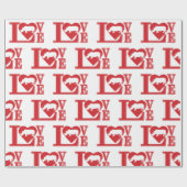 Rhinoceros-Liebe Geschenkpapier (Flach)