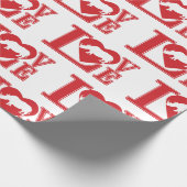 Rhinoceros-Liebe Geschenkpapier (Ecke)