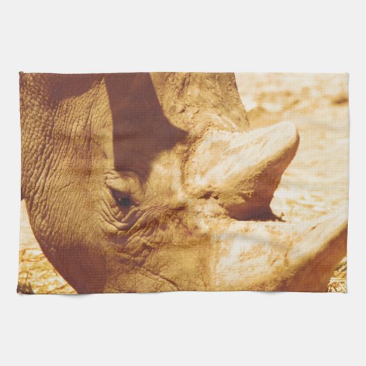 Rhinoceros-Liebe Handtuch (Horizontal)