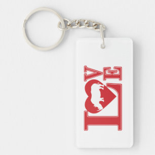 Rhinoceros-Liebe Schlüsselanhänger