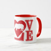 Rhinoceros-Liebe Tasse (VorderseiteRechts)