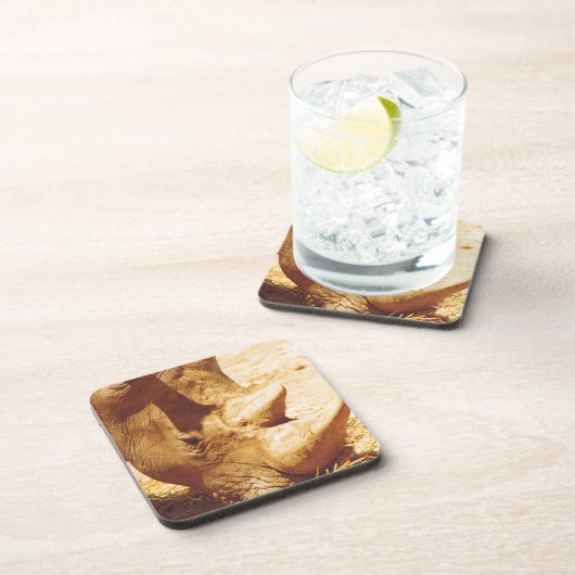 Rhinoceros-Liebe Untersetzer (Rechte Seite)