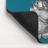 Rhinoceros-Lieben lesen Mousepad (Ecke)