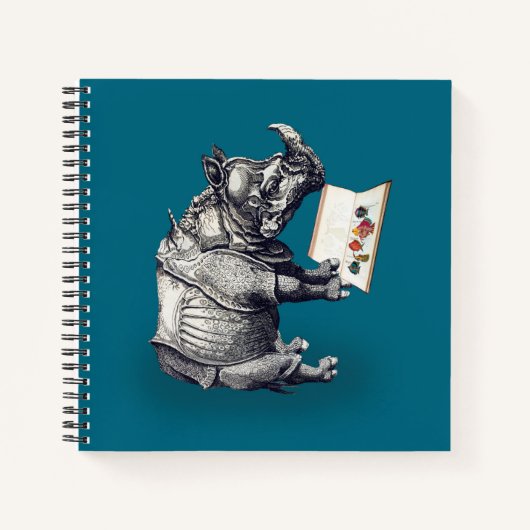 Rhinoceros-Lieben lesen Notizblock (Vorderseite)