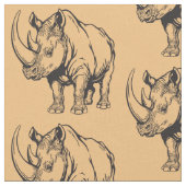 Rhinoceros oder Nashorn Stoff (Nahaufnahme)