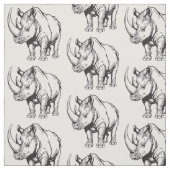 Rhinoceros oder Nashorn Stoff (Muster)