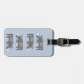 Rhinoceros Personalisiert Gepäckanhänger (Vorderseite horizontal)