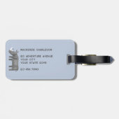 Rhinoceros Personalisiert Gepäckanhänger (Rückseite horizontal)