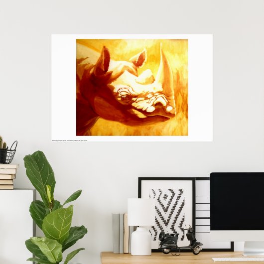 Rhinoceros Poster (Heimbüro)