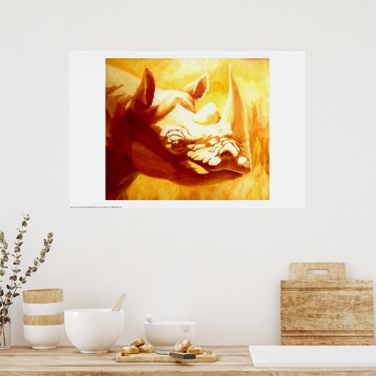 Rhinoceros Poster (Küche)