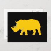Rhinoceros Postkarte (Vorne/Hinten)