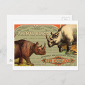 Rhinoceros Postkarte (Vorne/Hinten)
