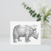 Rhinoceros Postkarte (Stehend Vorderseite)