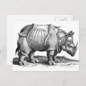 Rhinoceros Postkarte (Vorne/Hinten)