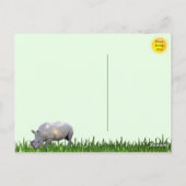 Rhinoceros Postkarte aufladen (Rückseite)