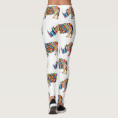 Rhinoceros Psychedelic Zebra Leggings (Rückseite)