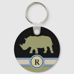 Rhinoceros-R-Brief Schlüsselanhänger