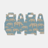 Rhinoceros Rhino Illustrationsmuster Geschenkschachtel (Ungefaltet)