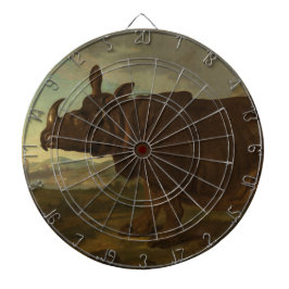 Rhinoceros (Rhino) (Wild Animal) (von J.B. Oudry) Dartscheibe