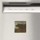 Rhinoceros (Rhino) (Wild Animal) (von J.B. Oudry) Magnet (In Situ (Geschirrspüler))