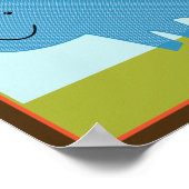 Rhinoceros Rhinoceros Rhino Art Poster (Ecke)