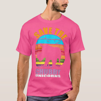 Rhinoceros Rhinos sind Chubby Unicorns Funny Spric T-Shirt