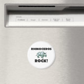 Rhinoceros Rock Magnet (In Situ (Geschirrspüler))