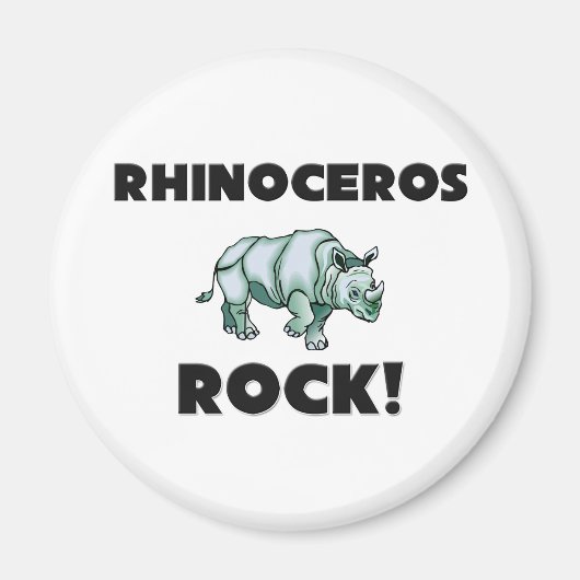 Rhinoceros Rock Magnet (Vorne)
