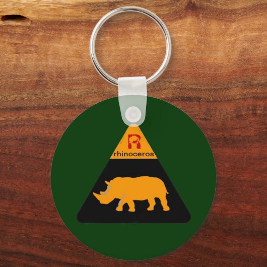 Rhinoceros Schlüsselanhänger (Vorderseite)
