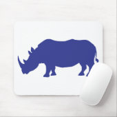 Rhinoceros-Silhouette Mousepad (Mit Mouse)