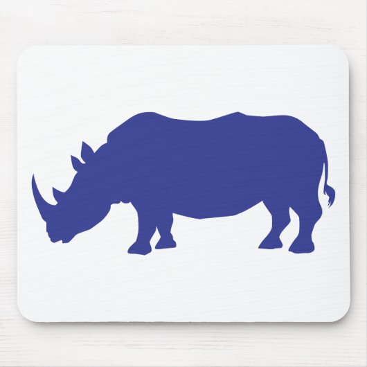Rhinoceros-Silhouette Mousepad (Vorne)