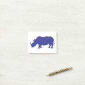 Rhinoceros-Silhouette Post-it Klebezettel (Auf Schreibtisch)