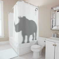 Rhinoceros Silhouette Shadow Behind