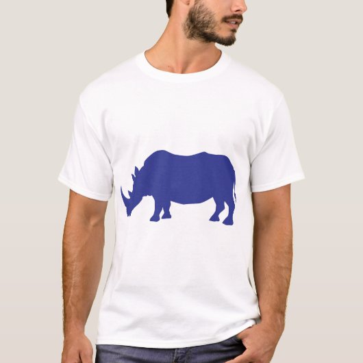 Rhinoceros-Silhouette T-Shirt (Vorderseite)